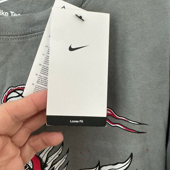 Nike Mens Nike M90 OC2 T-Shirt - Mens Red/Grey Size Small - Picture 9 of 10